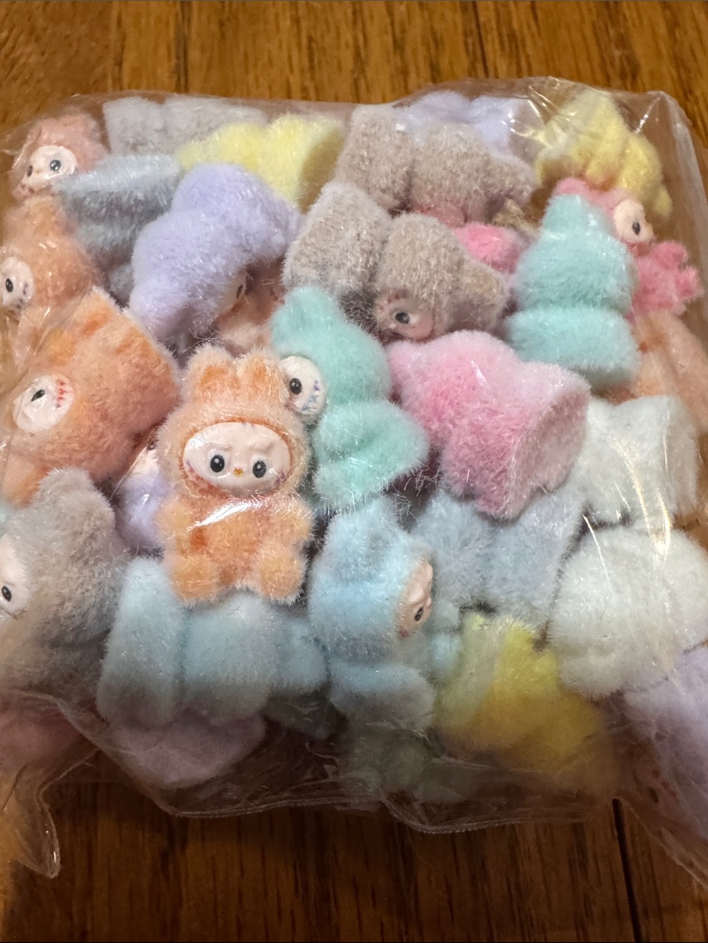 Lot of 50 Labu bu flocked mini beads